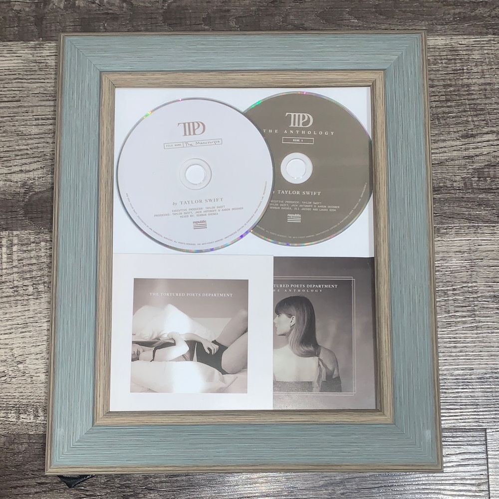 Taylor Swift TTPD & TTPD The Anthology CDs & Booklet -  Framed